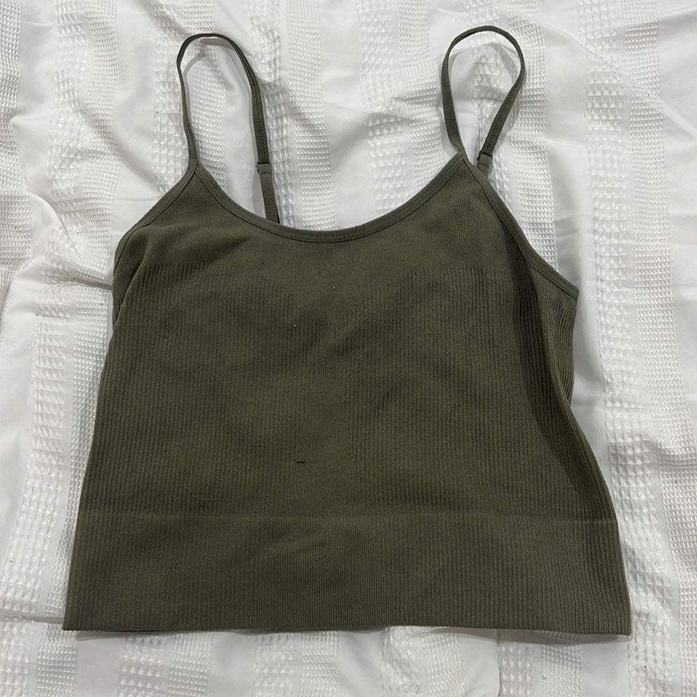 Green crop top from Bozzolo